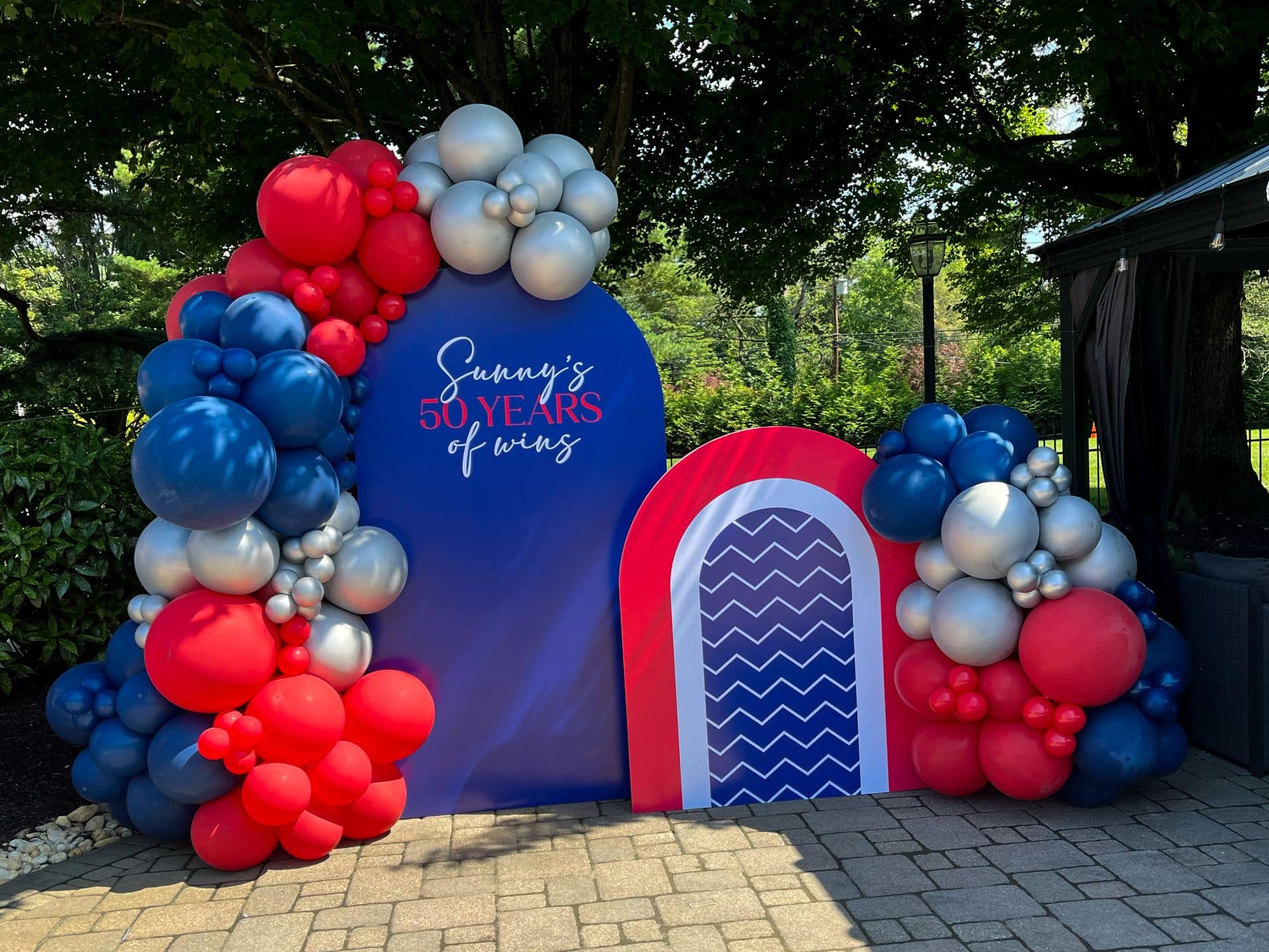 Red and Blue Garland