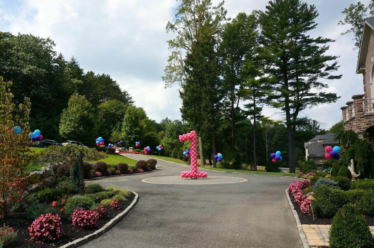 Giant Number 1 Balloon Sculpture for First Birthday