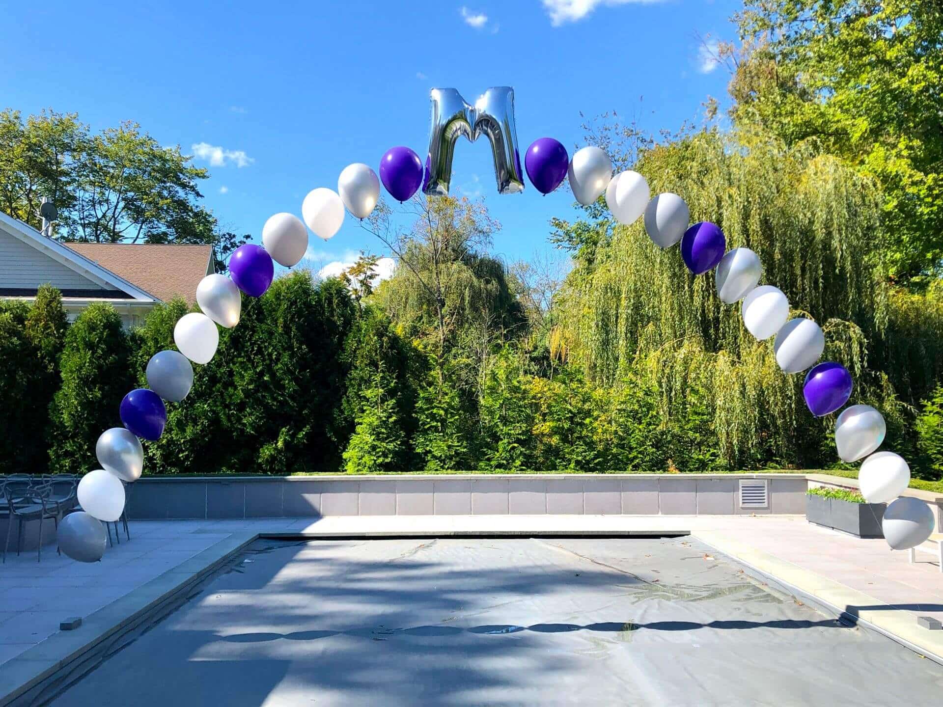 Outdoor Balloon Letter Arch