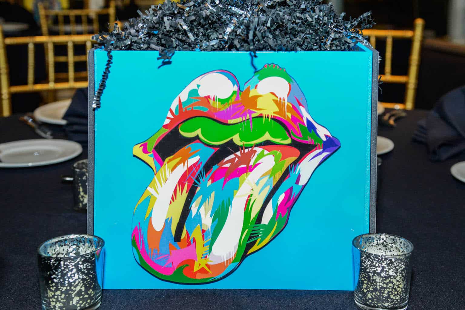 Neon Themed Bar Mitzvah with TechnoDrome Artwork