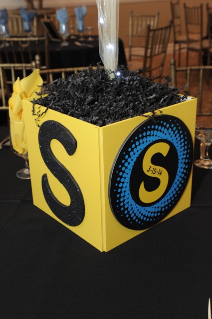 Bat Mitzvah Photo Cube Centerpiece
