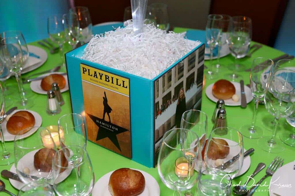 Broadway Themed Photo Cube with Photos and Playbills