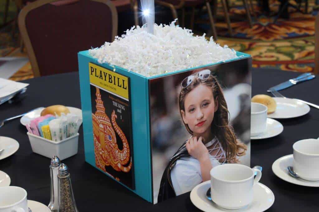 Broadway Themed Photo Cube with Photos and Playbills