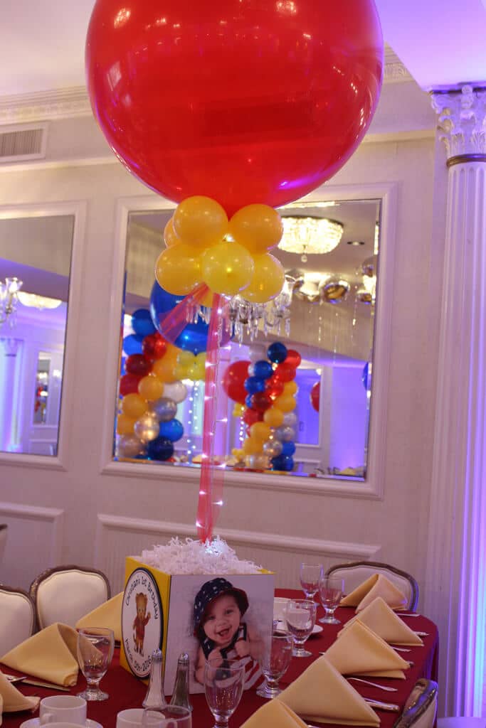 First Birthday Photo Cube with 36" Balloon and Lights