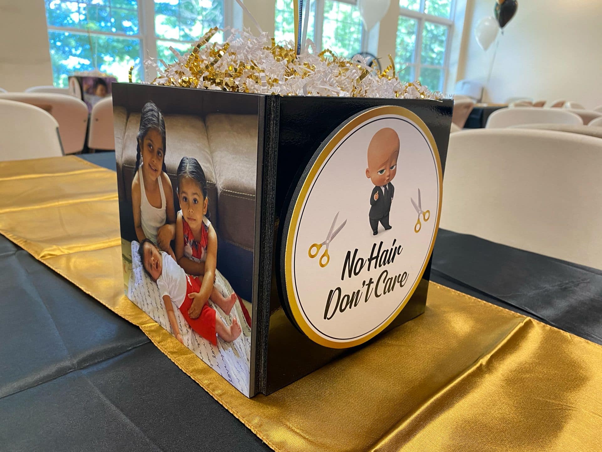 Mundan Ceremony Photo Cube with Custom Logo