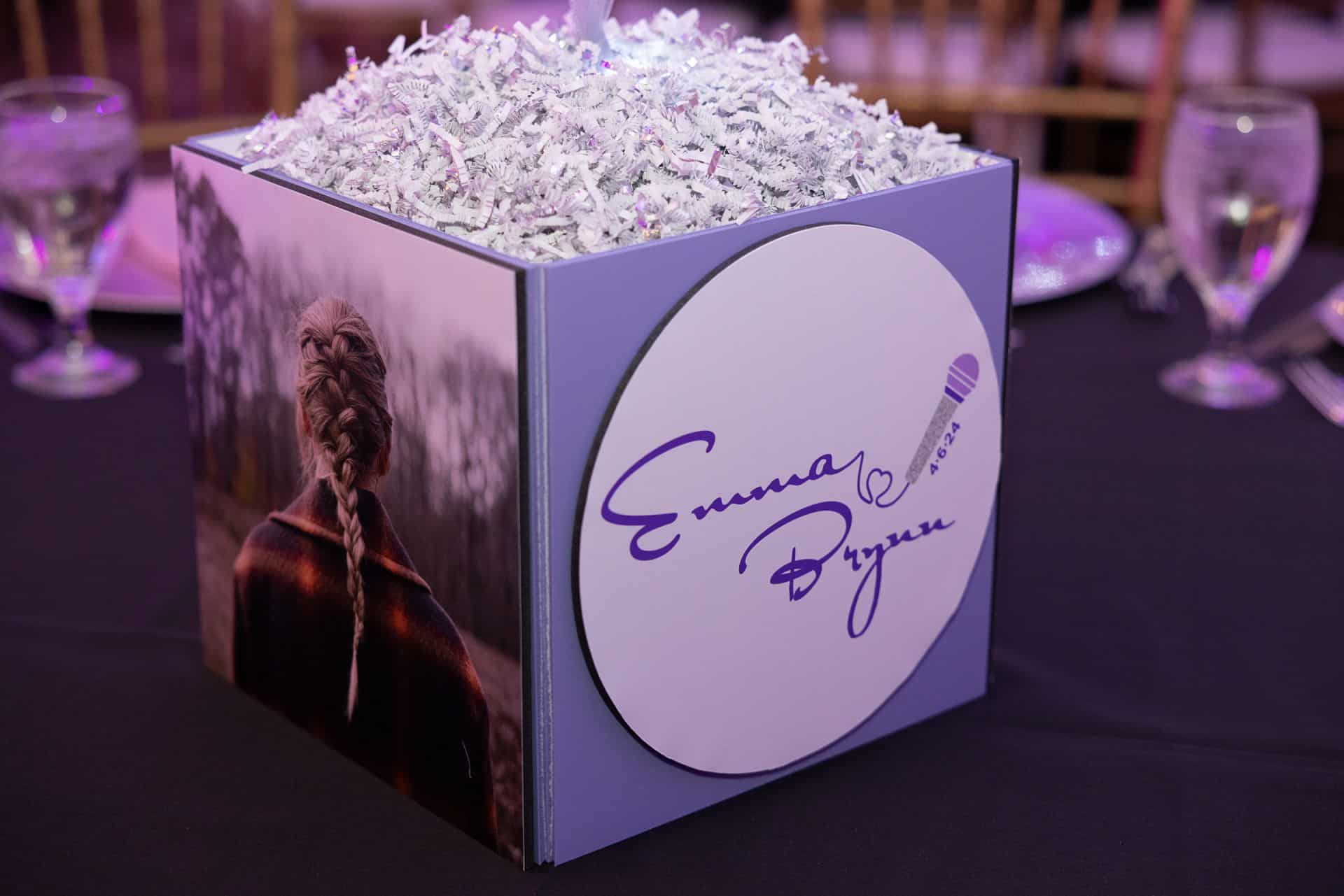 Taylor Swift Photo Cube Centerpiece