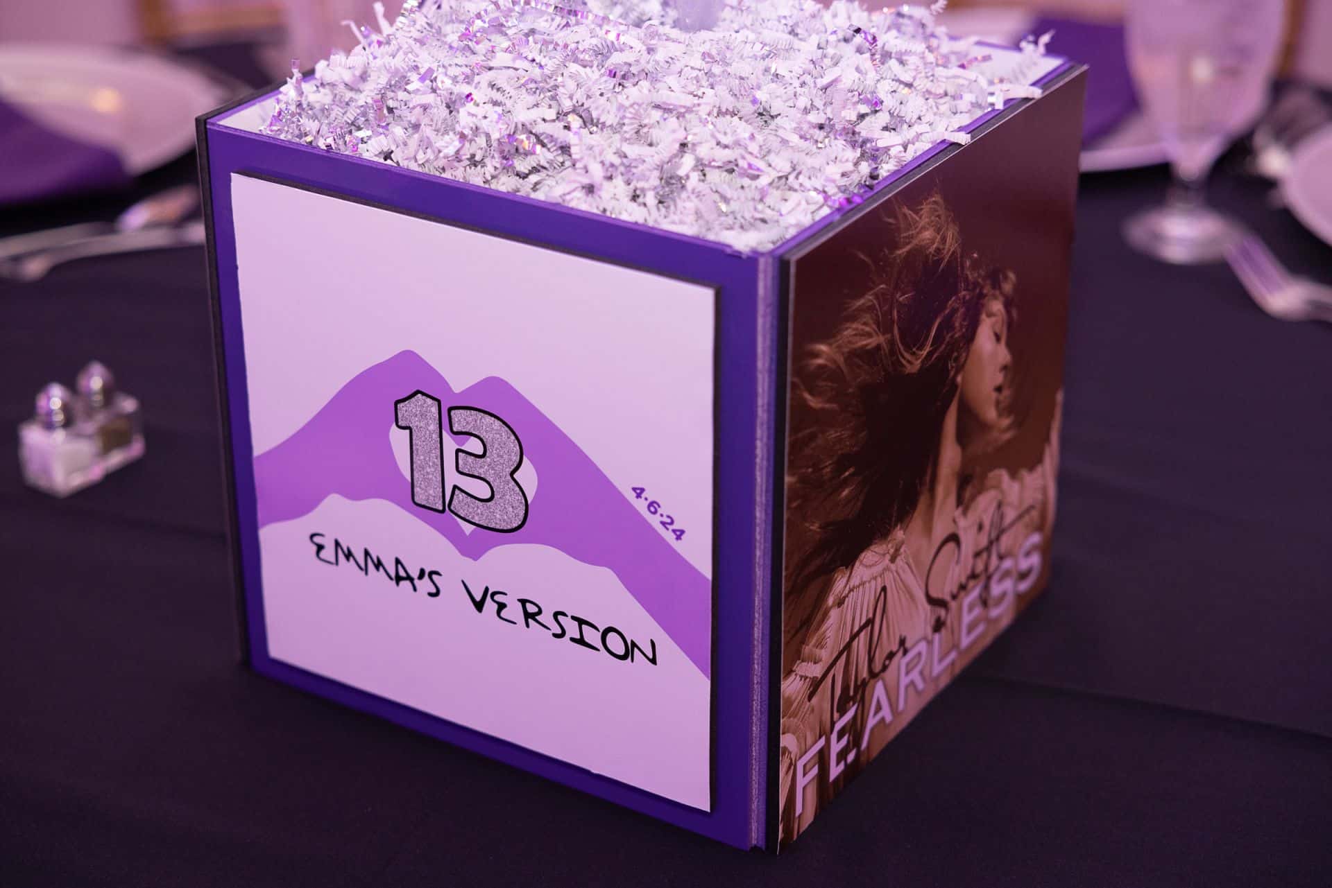 Taylor Swift Photo Cube Mini Centerpiece