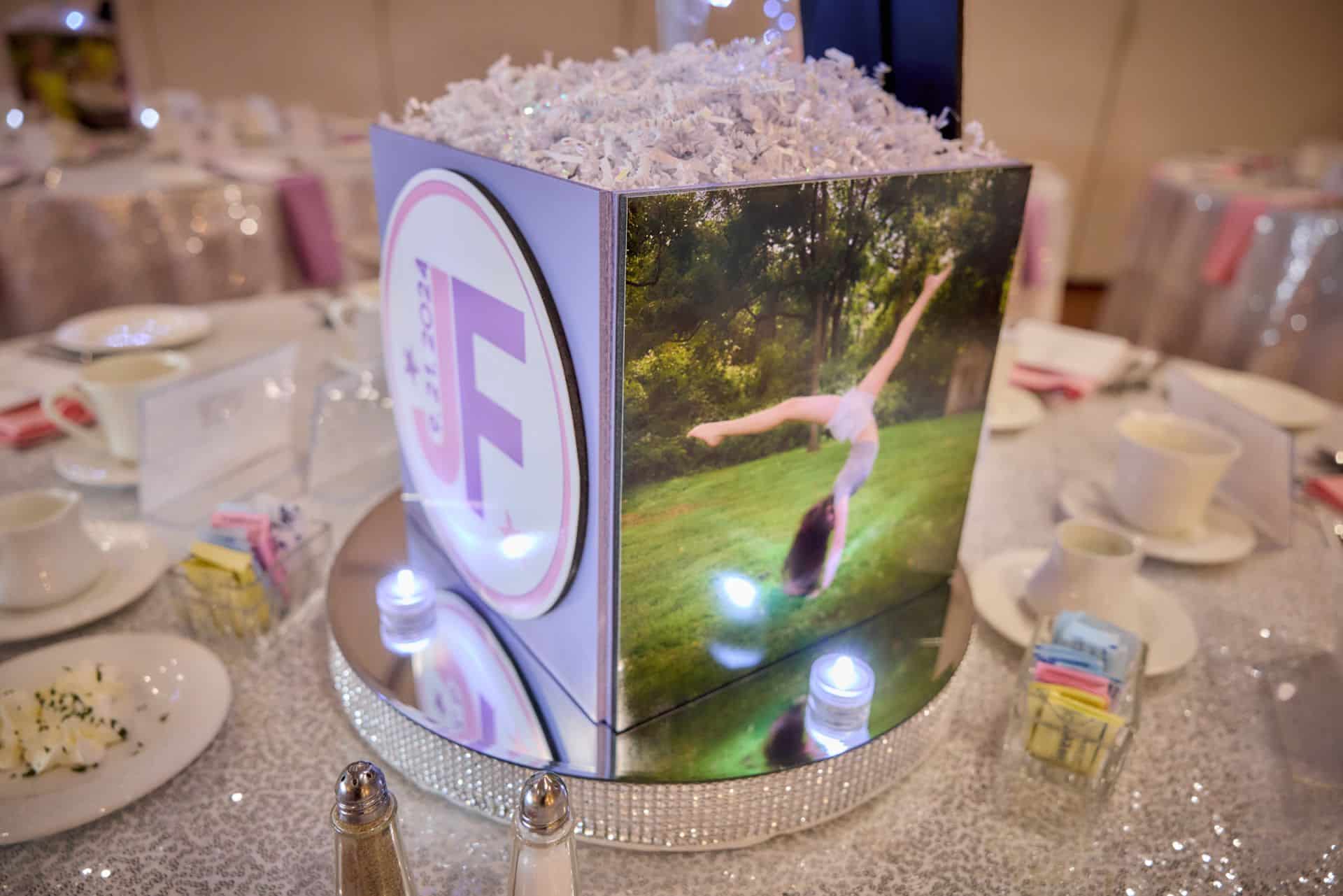 Custom Photo Cube with Logo and Photo