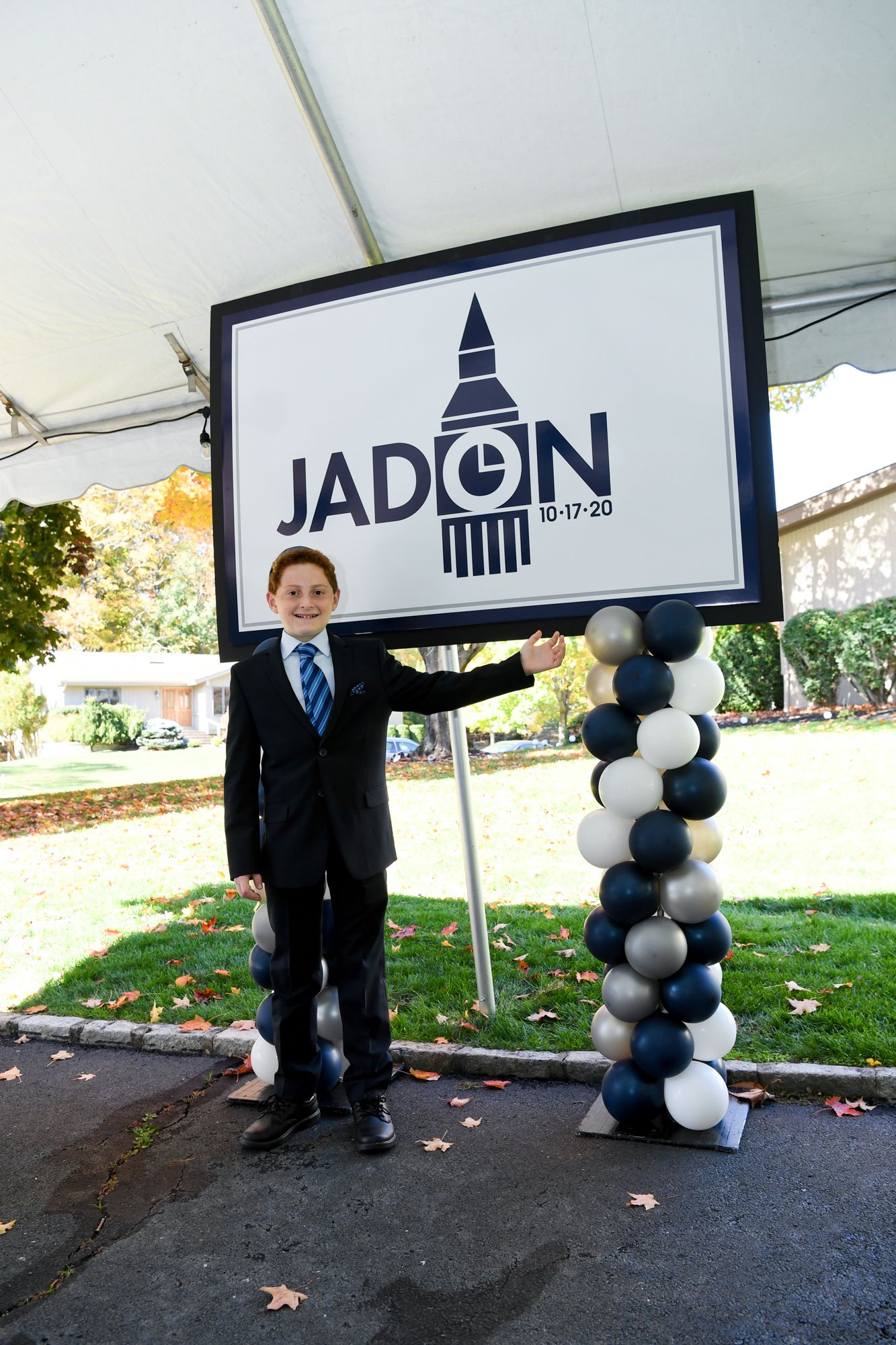 Custom Logo Sign for Outdoor Tent Bar Mitzvah