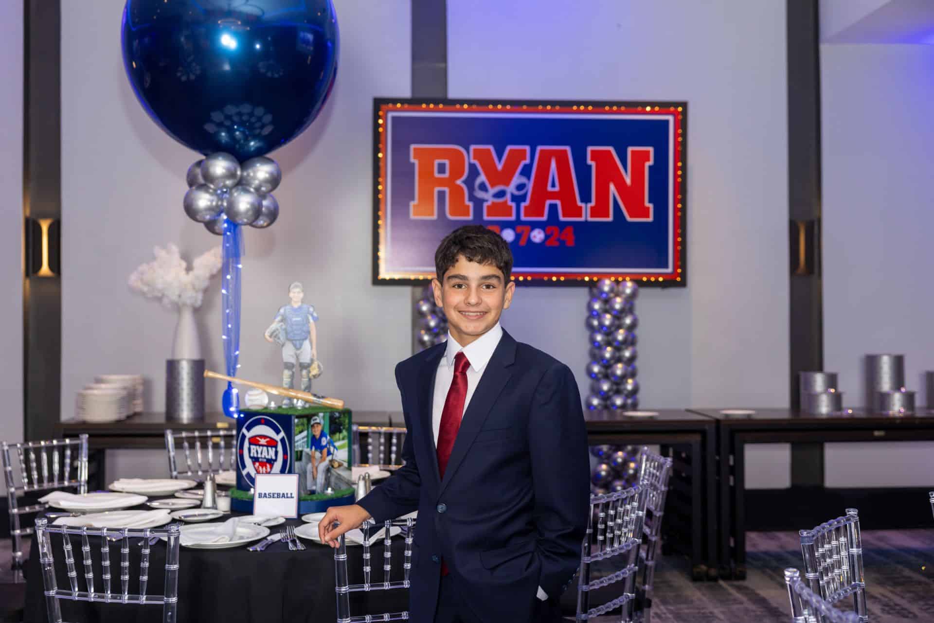 Custom Printed Sign for Sports Themed Bar Mitzvah