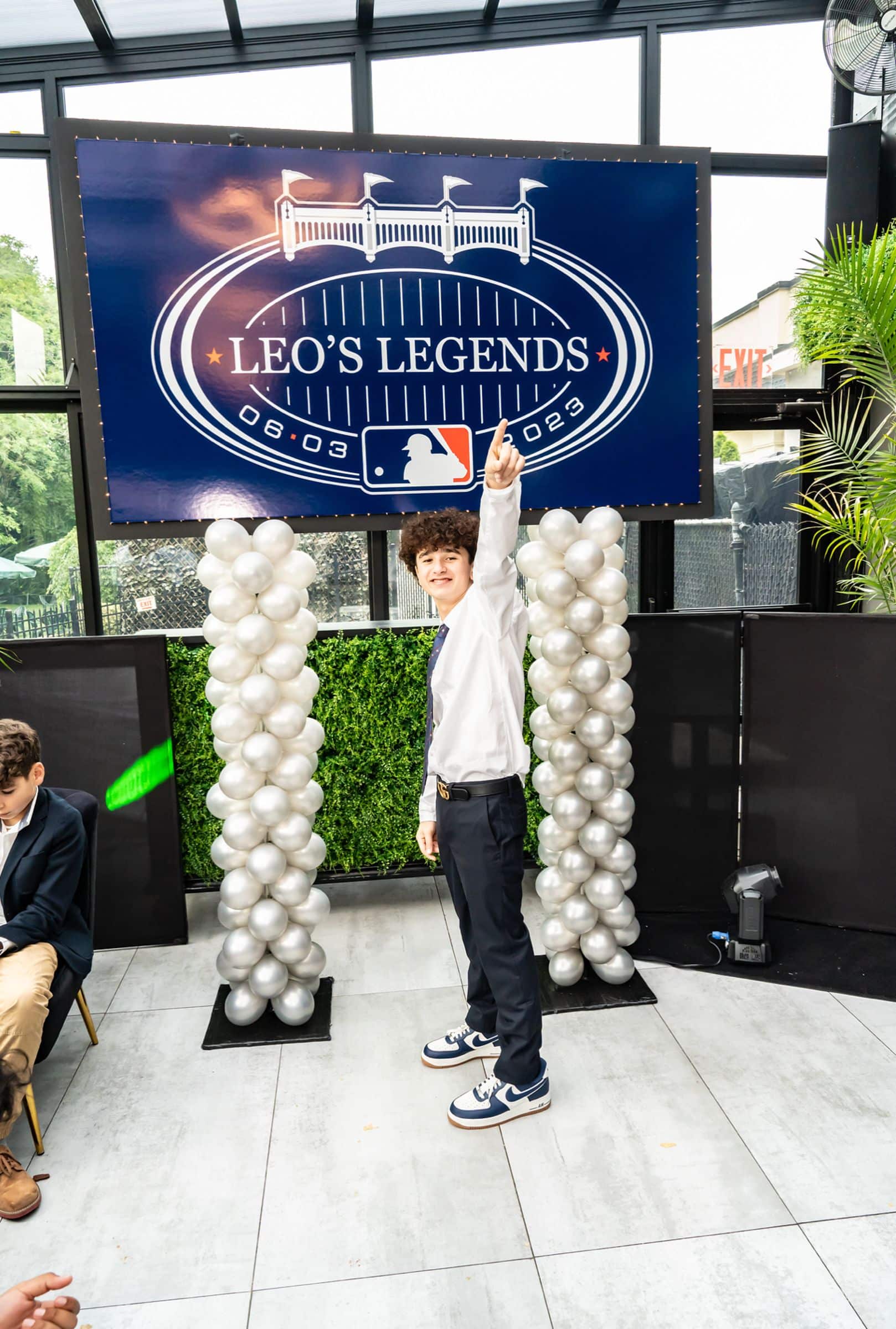 Custom Printed Logo Sign for Baseball Themed Bar Mitzvah