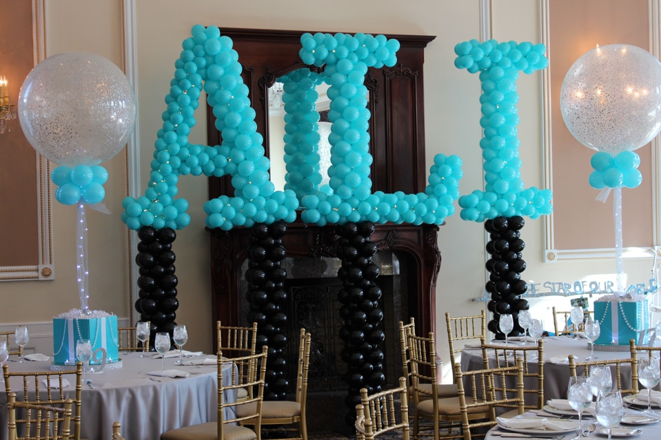 Tiffany Name in Balloons Sculpture