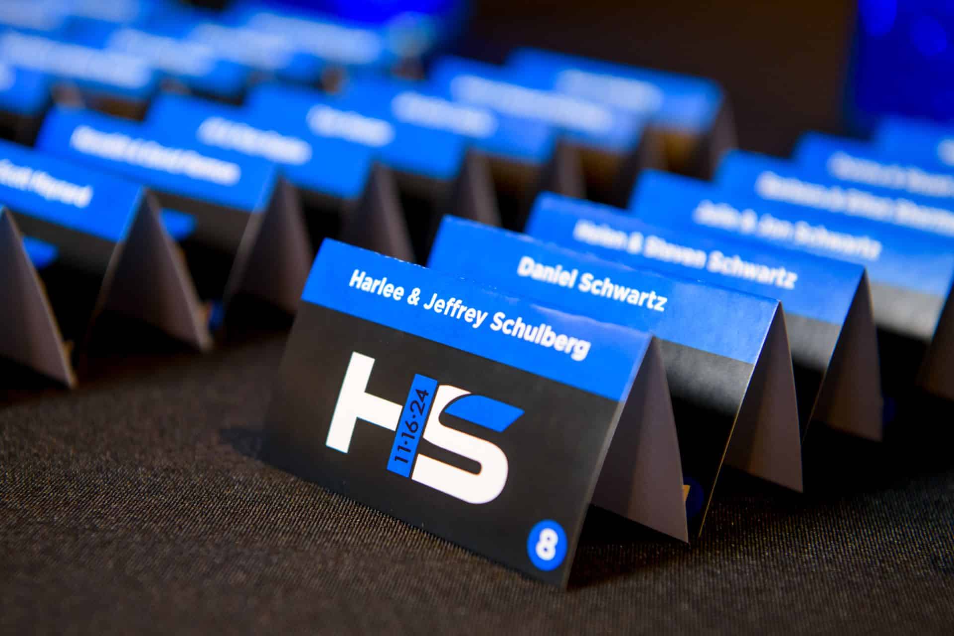 Custom Logo Fold Over Place Cards