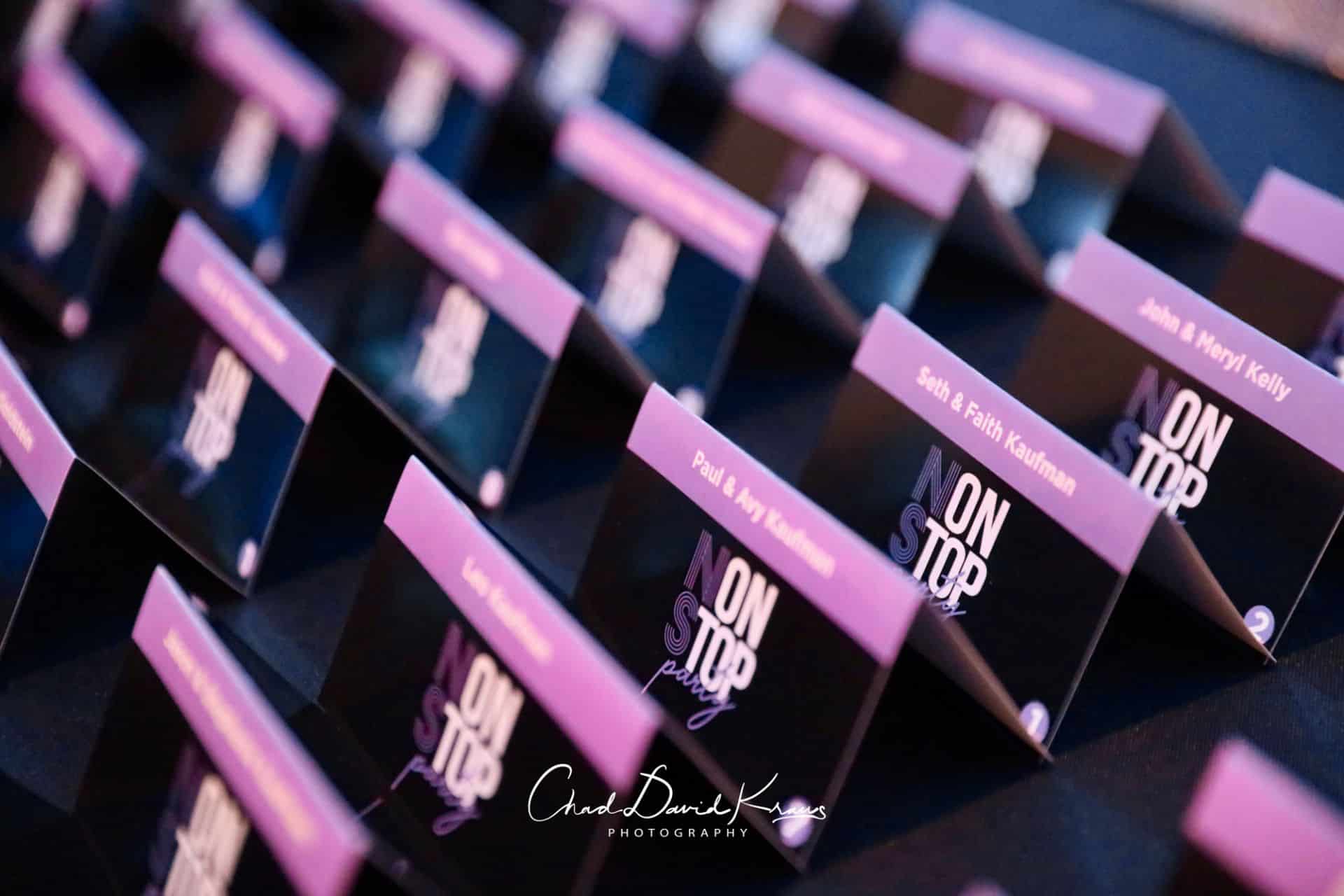 Custom Place Cards with Slogan