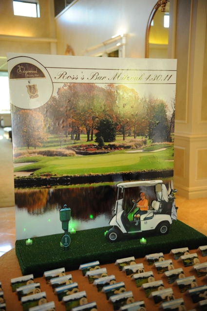 Golf Course Seating Card Display