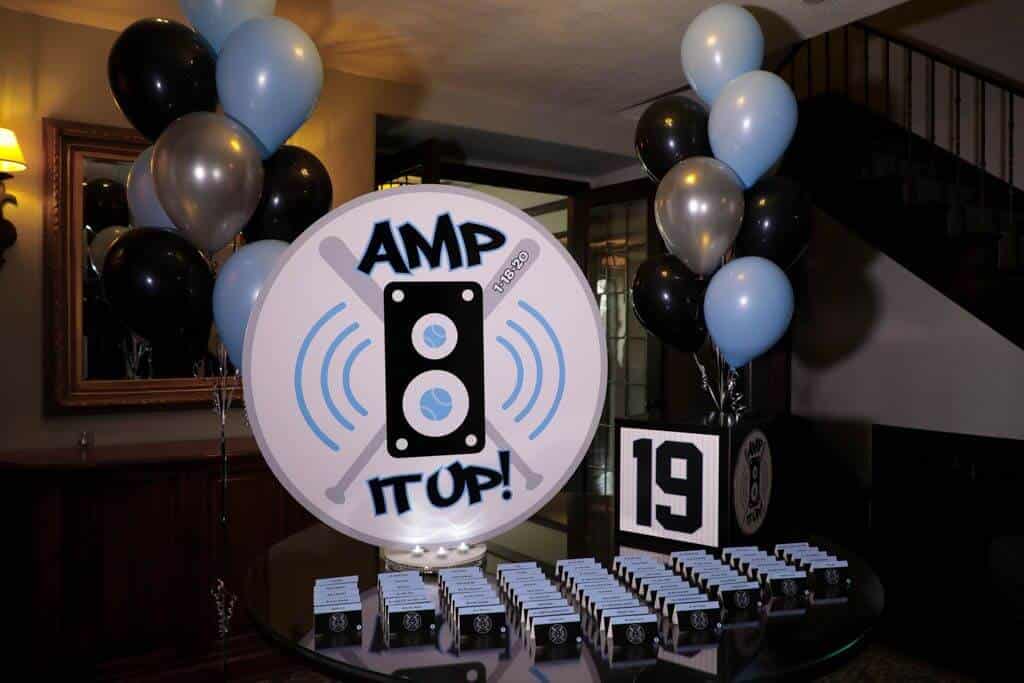 Giant Custom Logo Seating Card Display