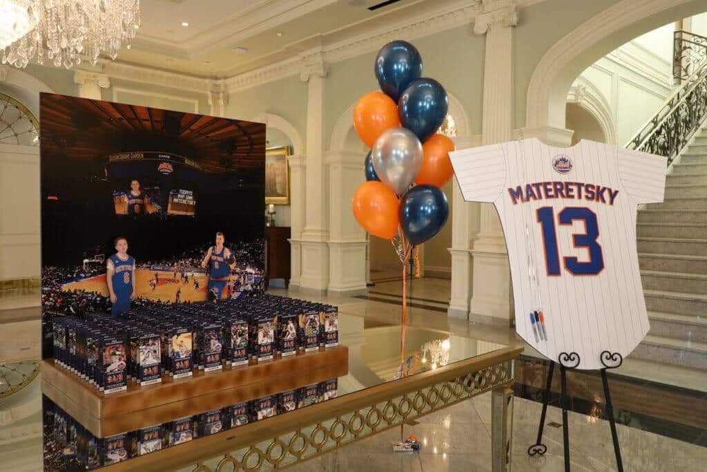 Mets Stadium Seating Card Display with Custom Ticket Place Cards