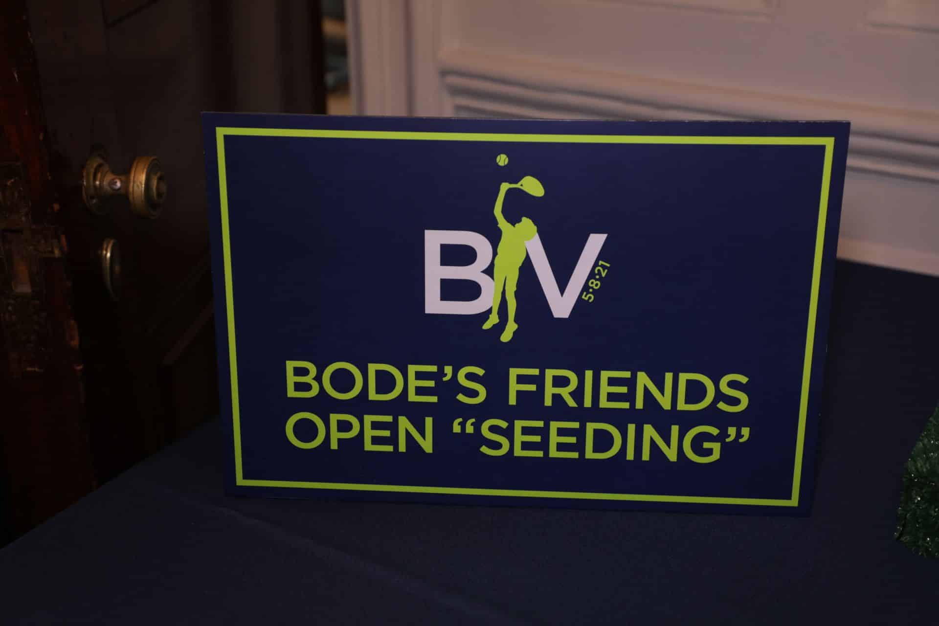 Custom Tennis Theme Open Seating Sign for Bar Mitzvah