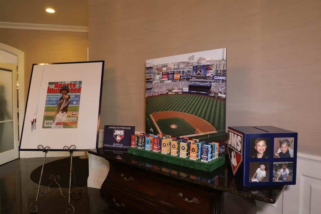 Yankees Stadium Display for MLB Themed Bar Mitzvah