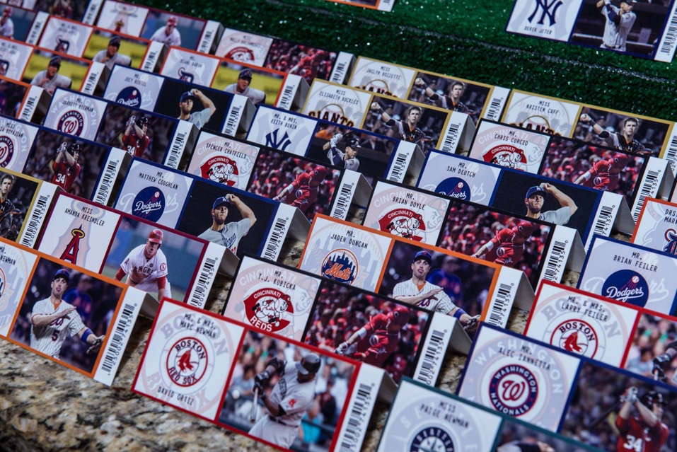 Bar Mitzvah Sport Ticket Place Cards