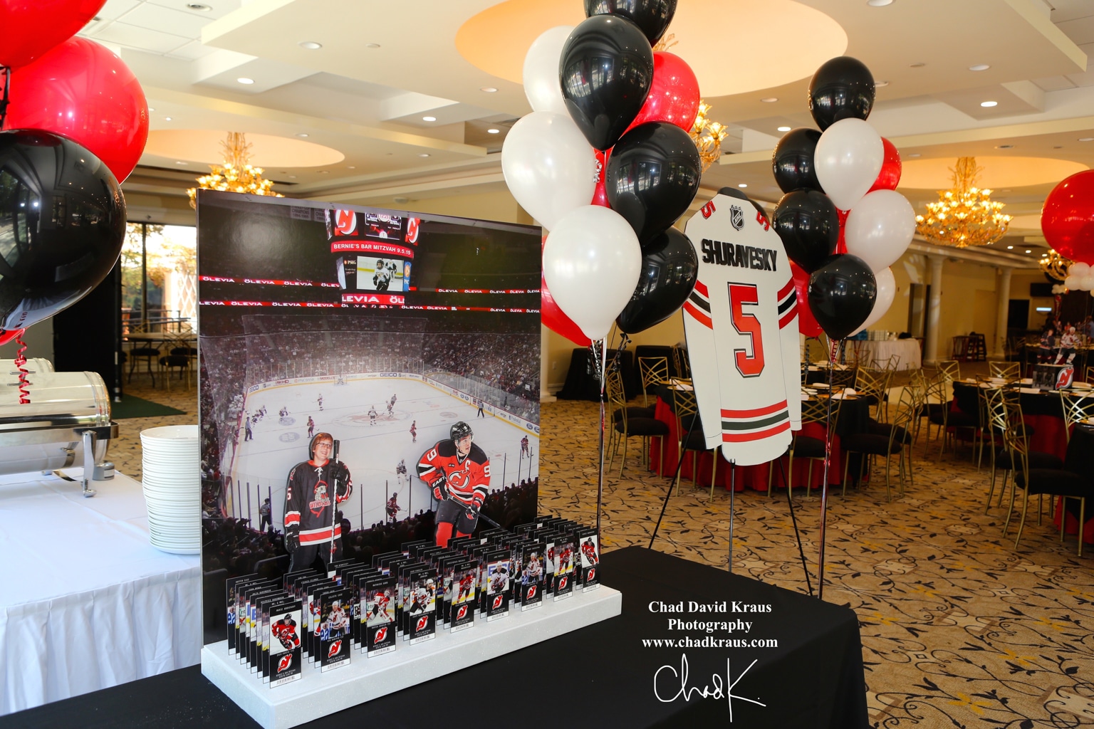 Devils Stadium Seating Card Display with Hockey Ticket Place Cards