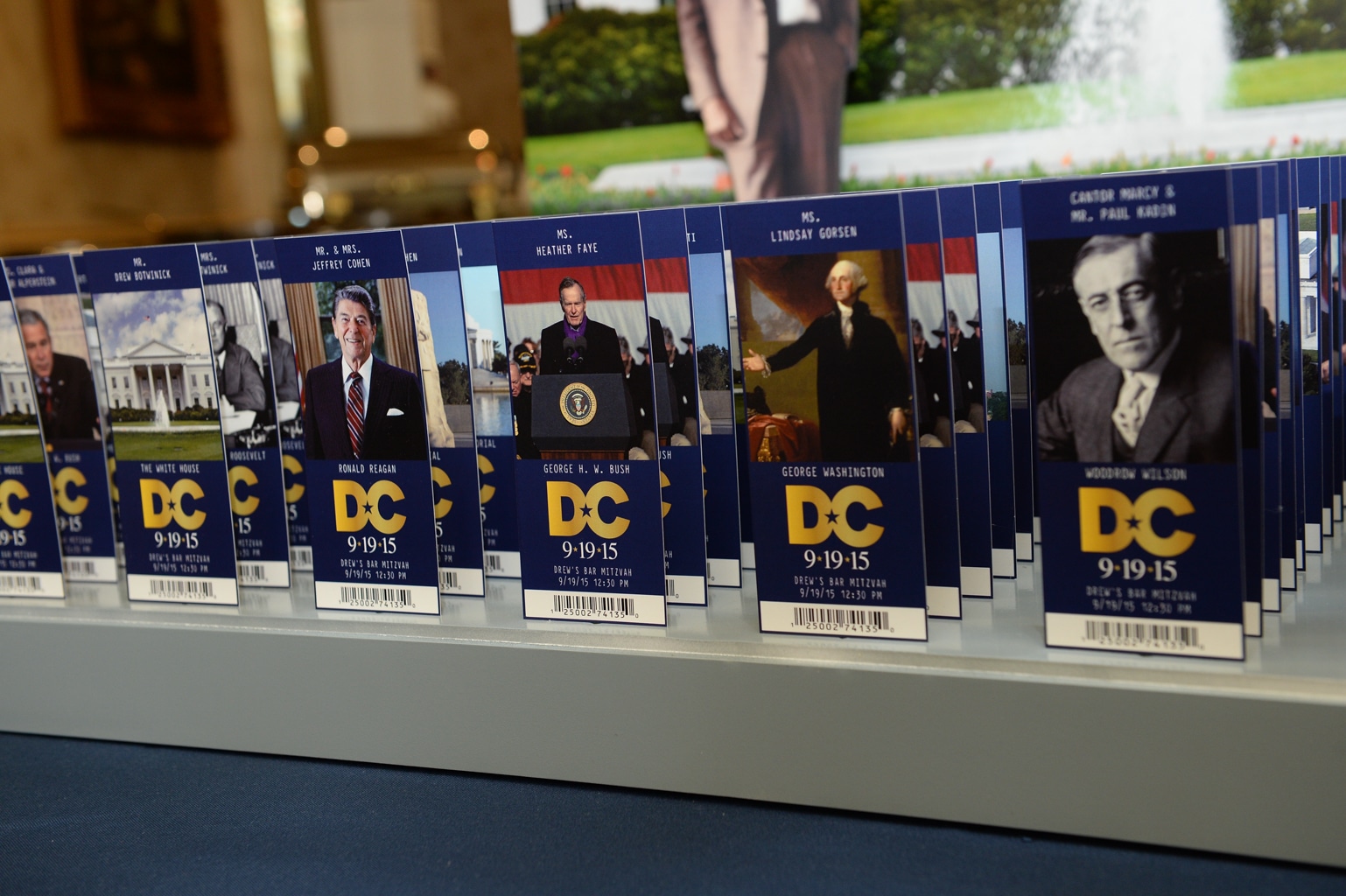 Presidents Themed Tickets with Custom Logo and Photos