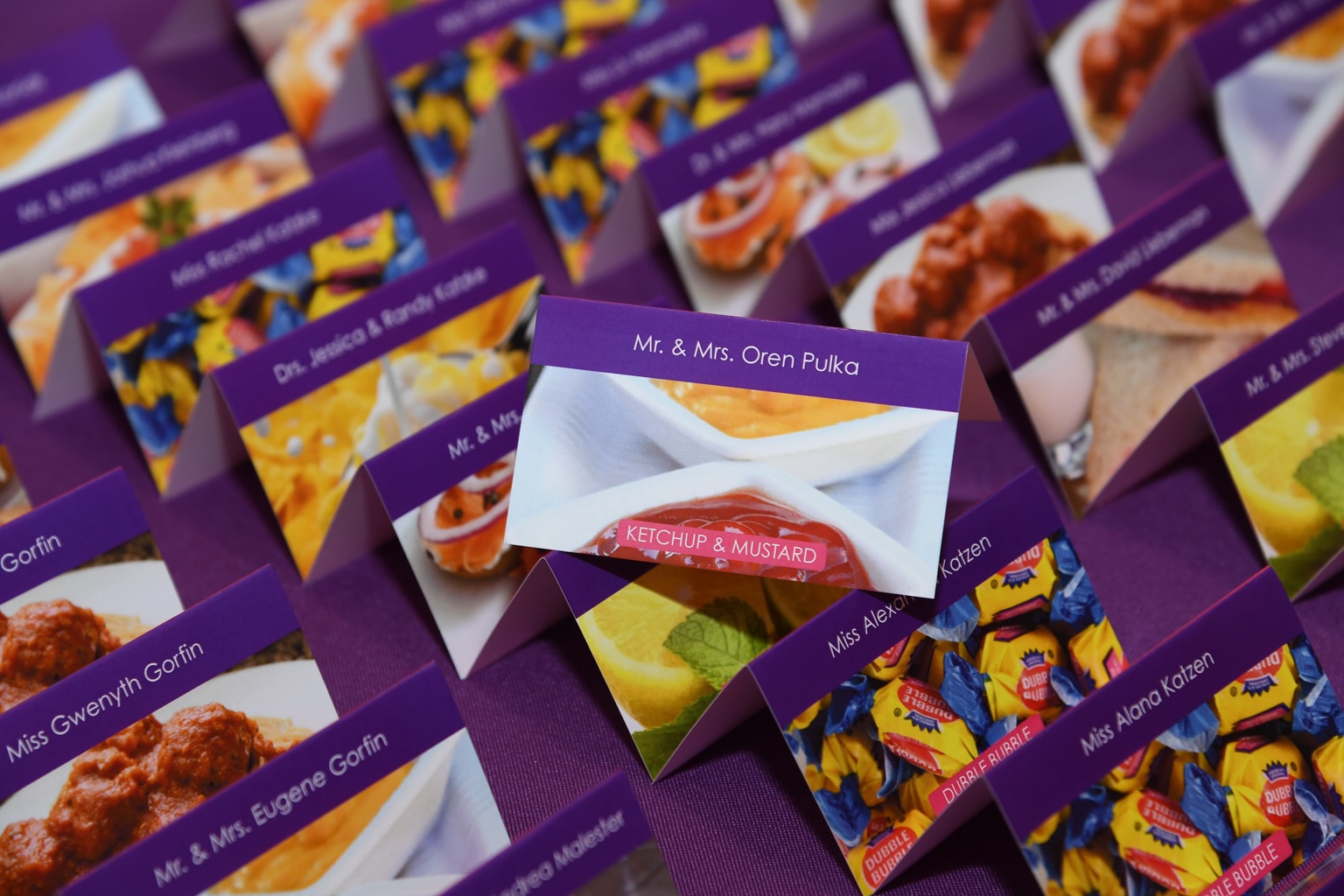 Twins Themed Bnot Mitzvah with Custom Place Cards