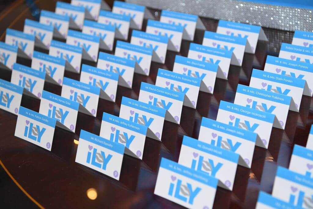 Custom Bat Mitzvah Place Cards with Logo