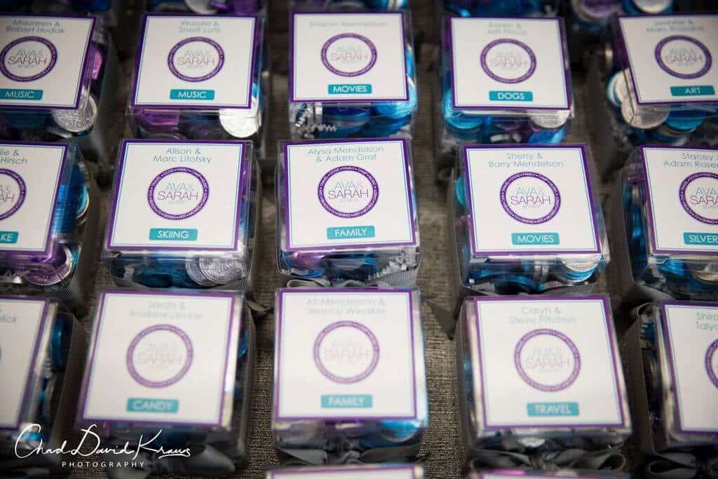 Custom Place Cards for Mini Favor Boxes