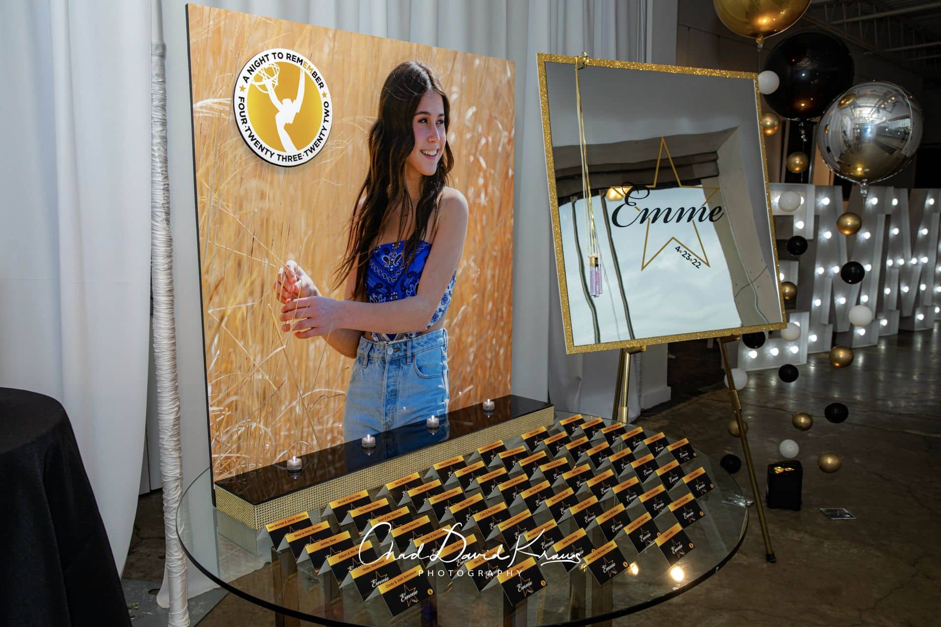 Emmy Awards Themed Entrance Decor at The Loading Dock, Stamford