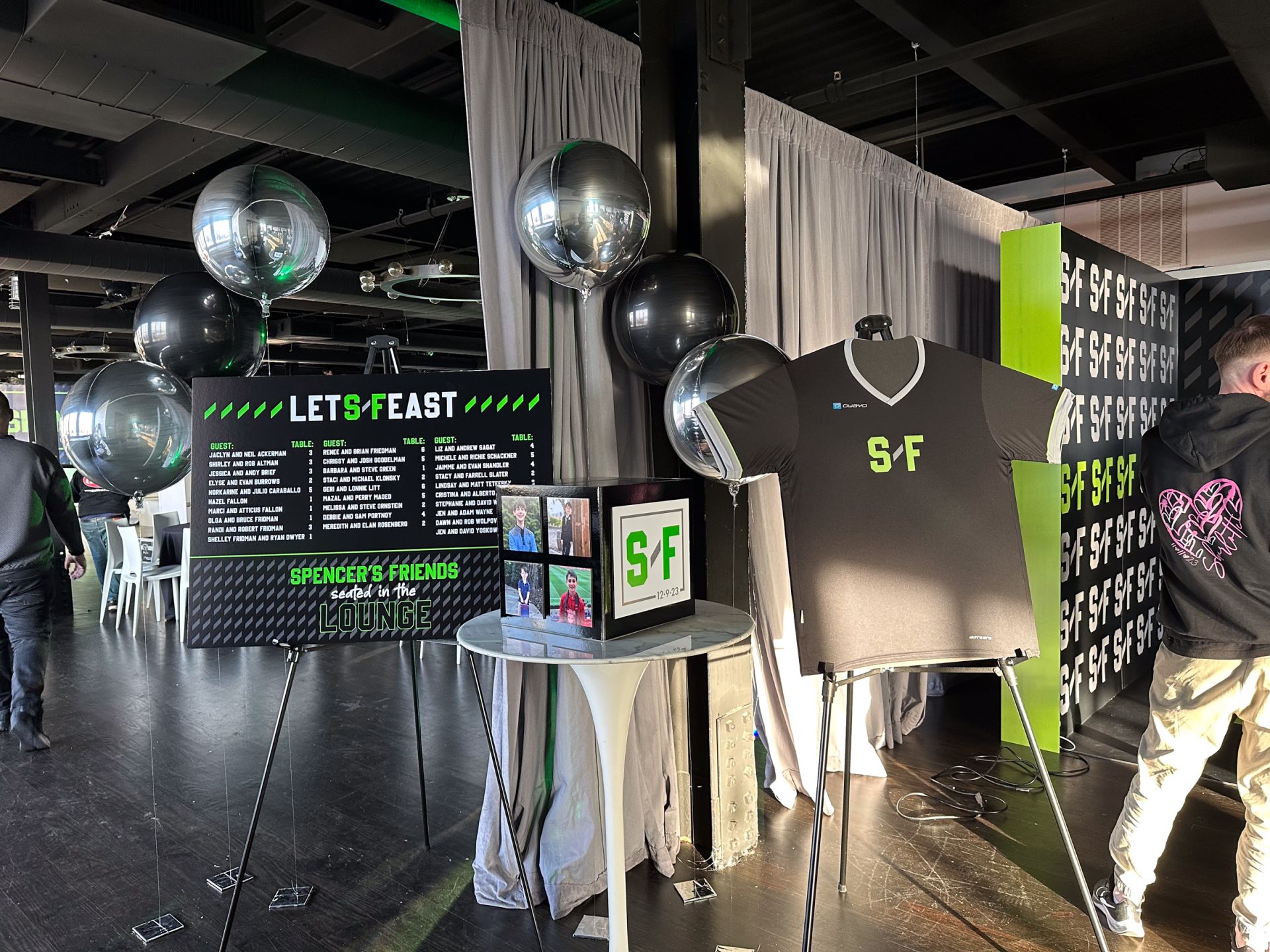 Bar Mitzvah Entrance Decor at Hudson Loft