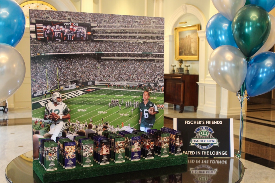 Jets Stadium Football Seating Card Display