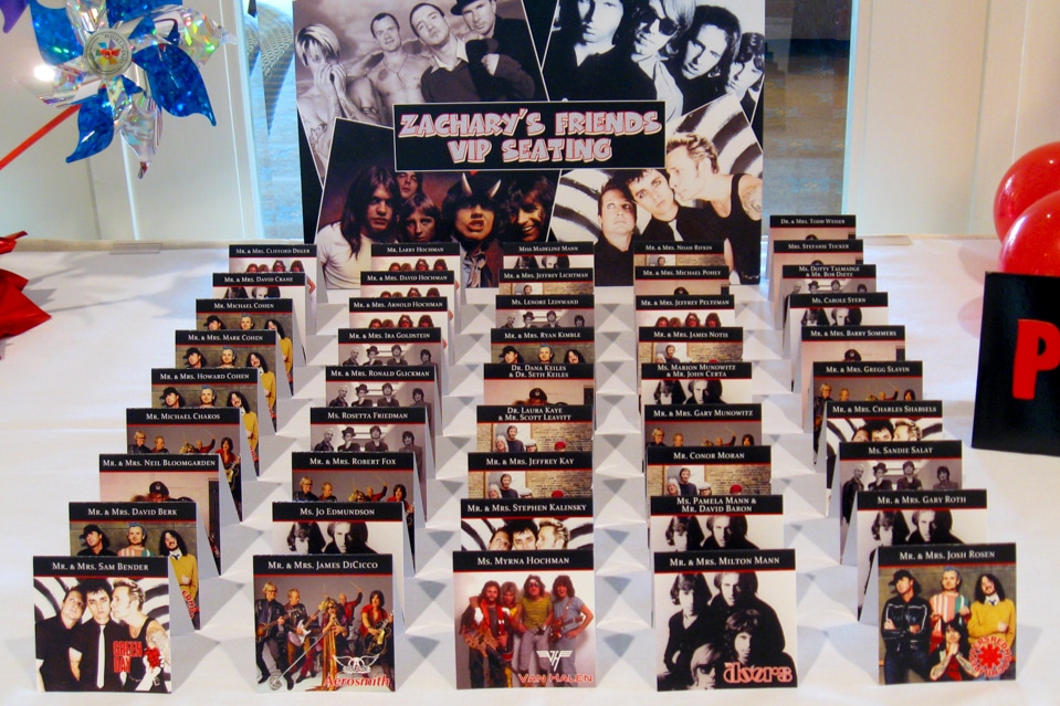 Fold Over Album Cover Place Cards