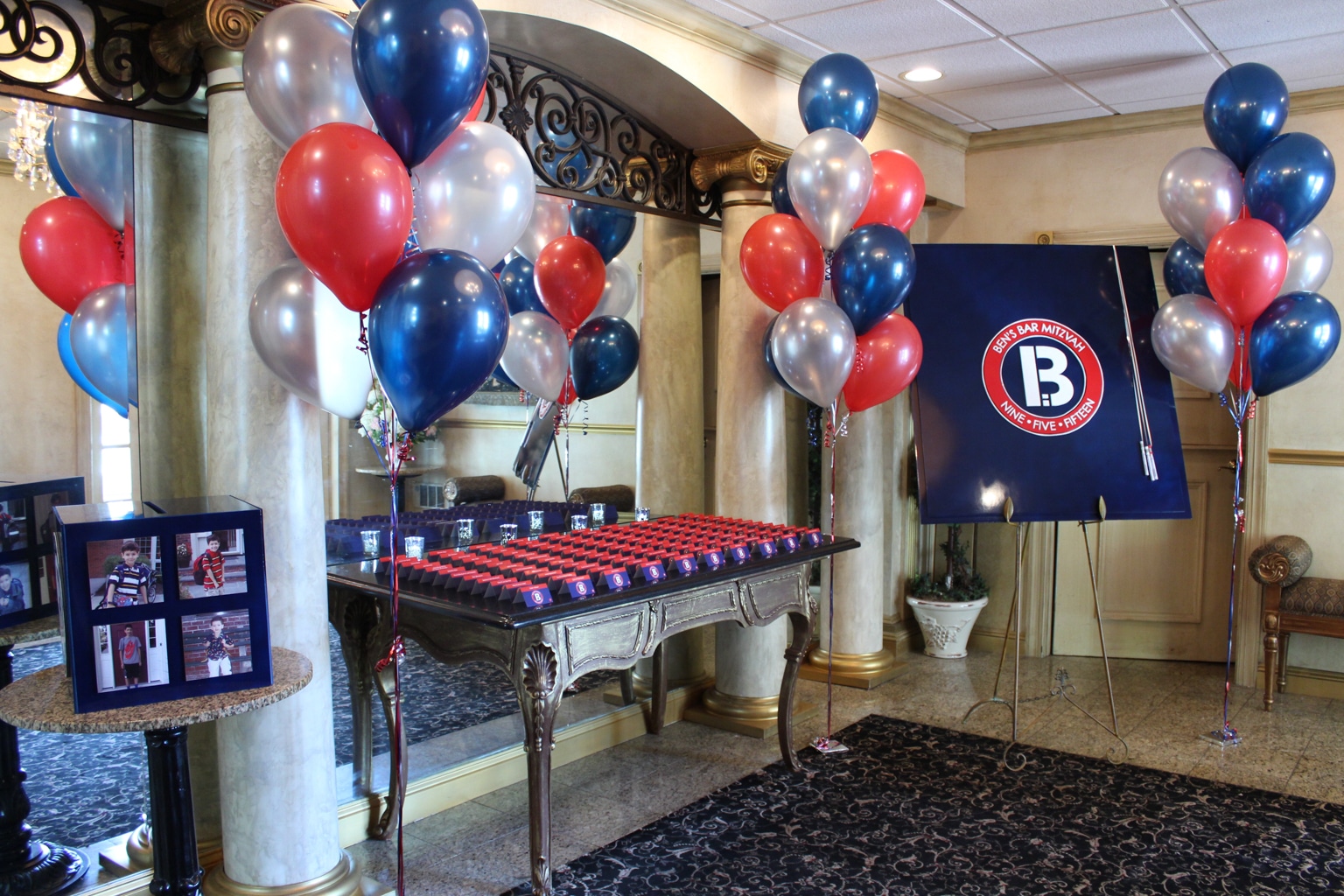 Bar Mitzvah Place Cards with Custom Logo