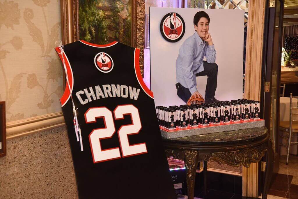 Bar Mitzvah Seating Card Display with Blowup Photo and Logo