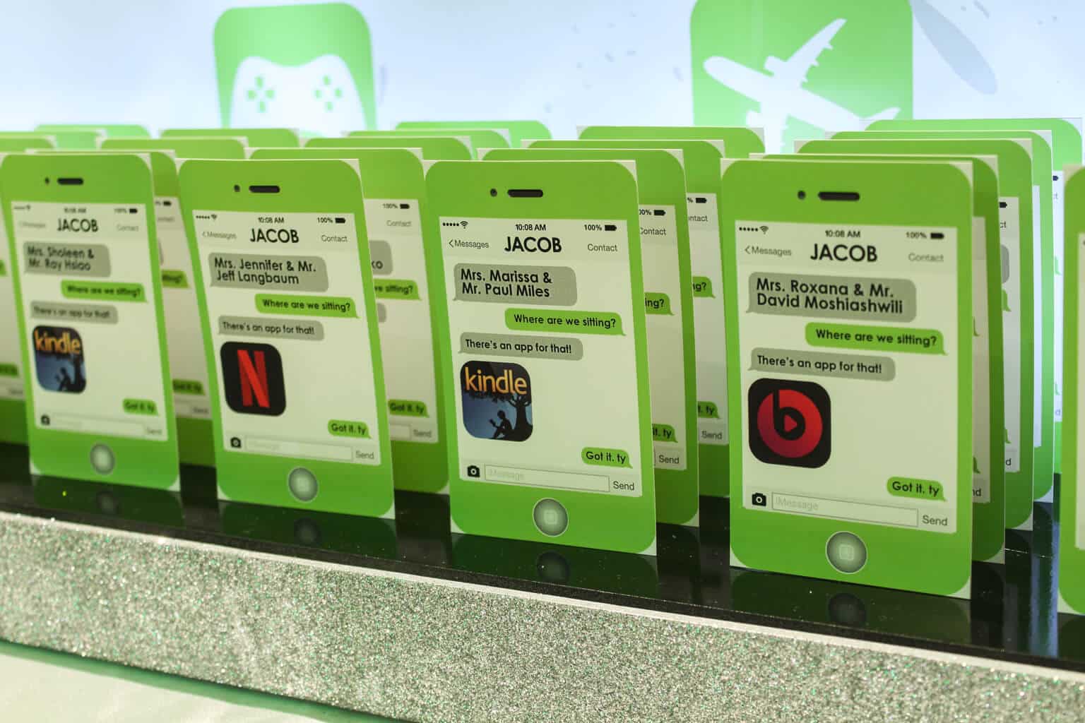 Custom iPhone Place Cards with App Images