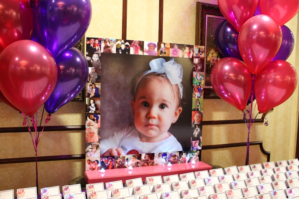 Blowup Photo Border Display for Christening