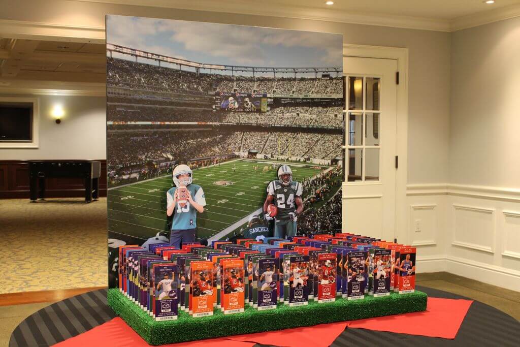 Jets Stadium Seating Card Display with Multi-Sports Ticket Place Cards