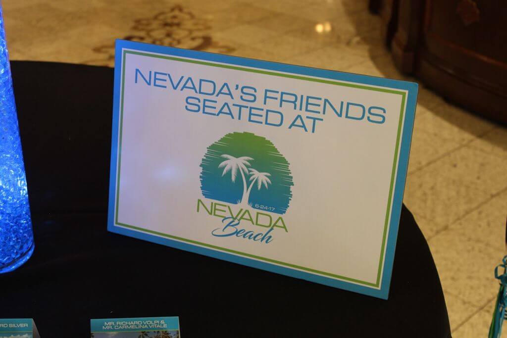 Kids Lounge Sign for Beach Themed Bat Mitzvah