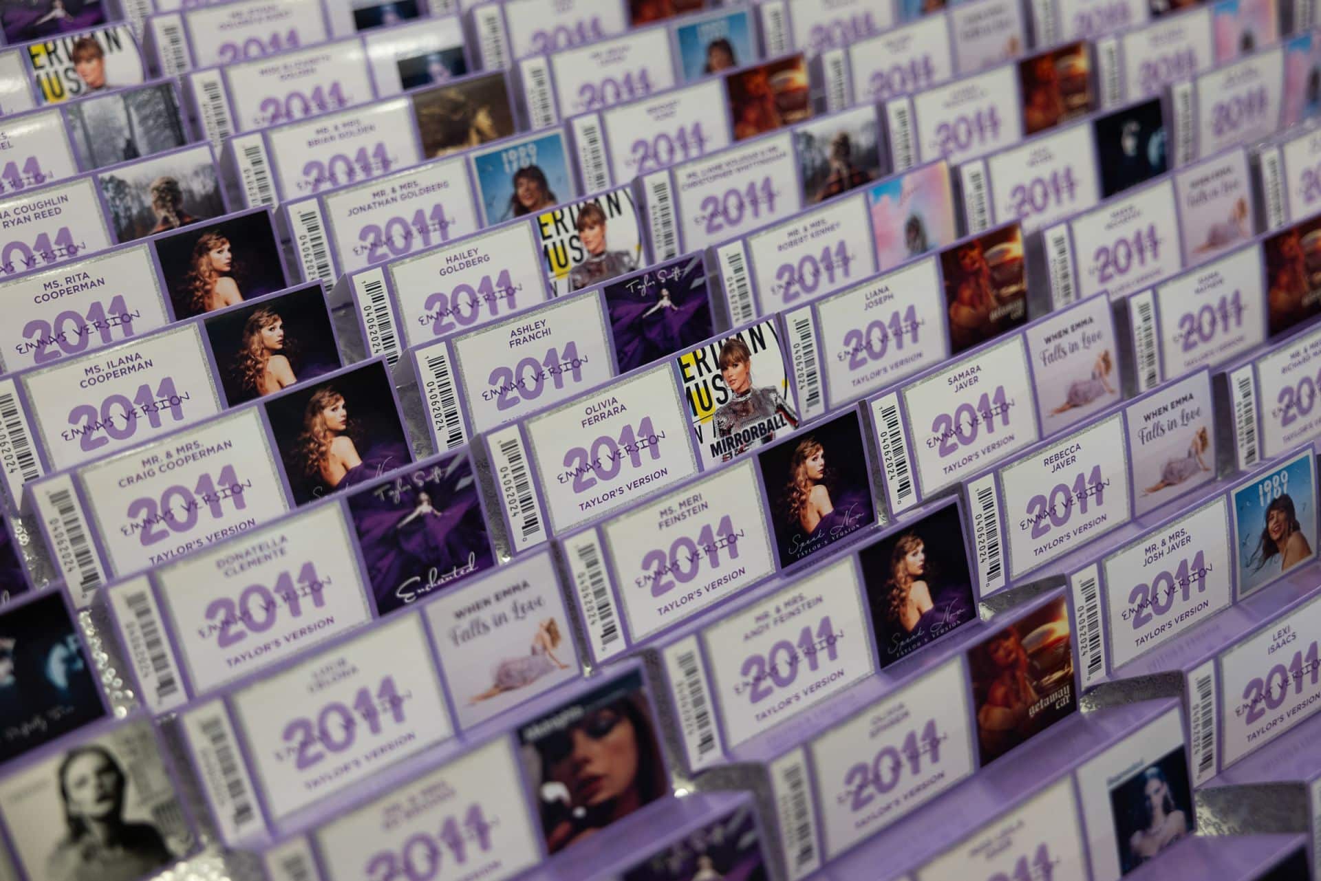 Custom Taylor Swift Seating Cards