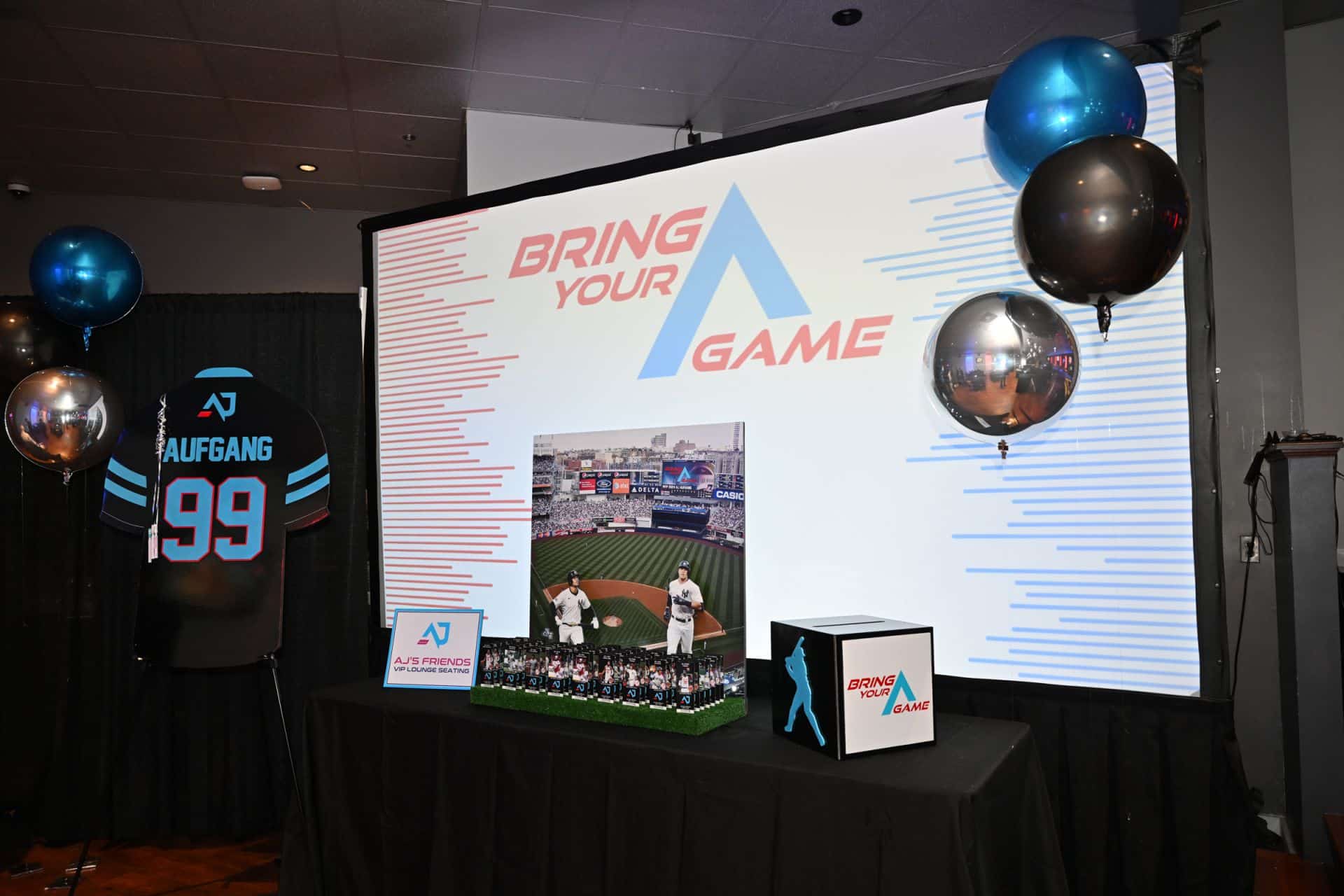 Baseball Themed Entrance Decor at Vibe