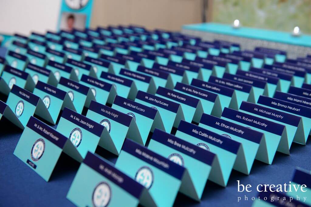 Custom Place Cards with Monogram Logo