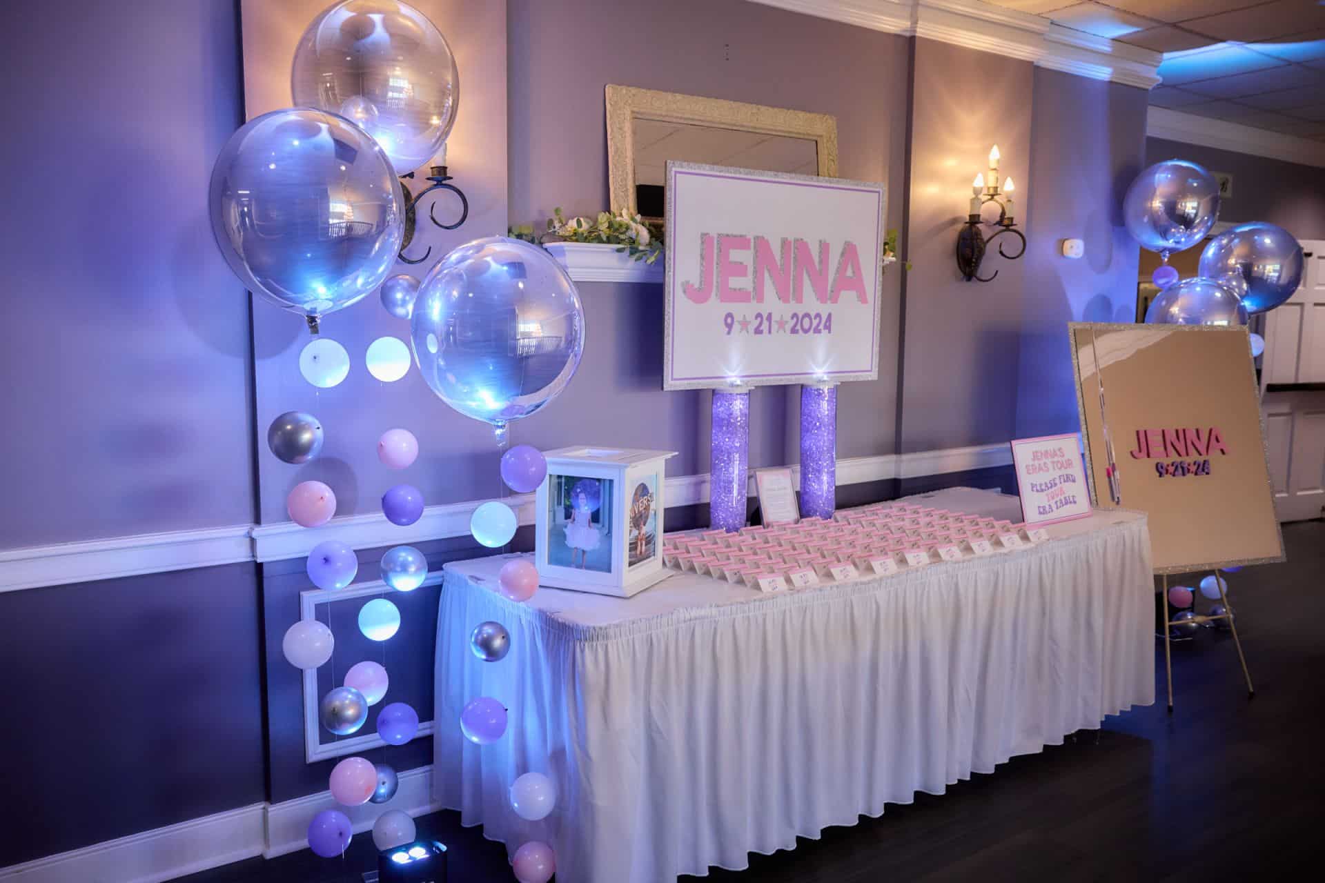 Taylor Swift Theme Entrance Decor for a Bat Mitzvah