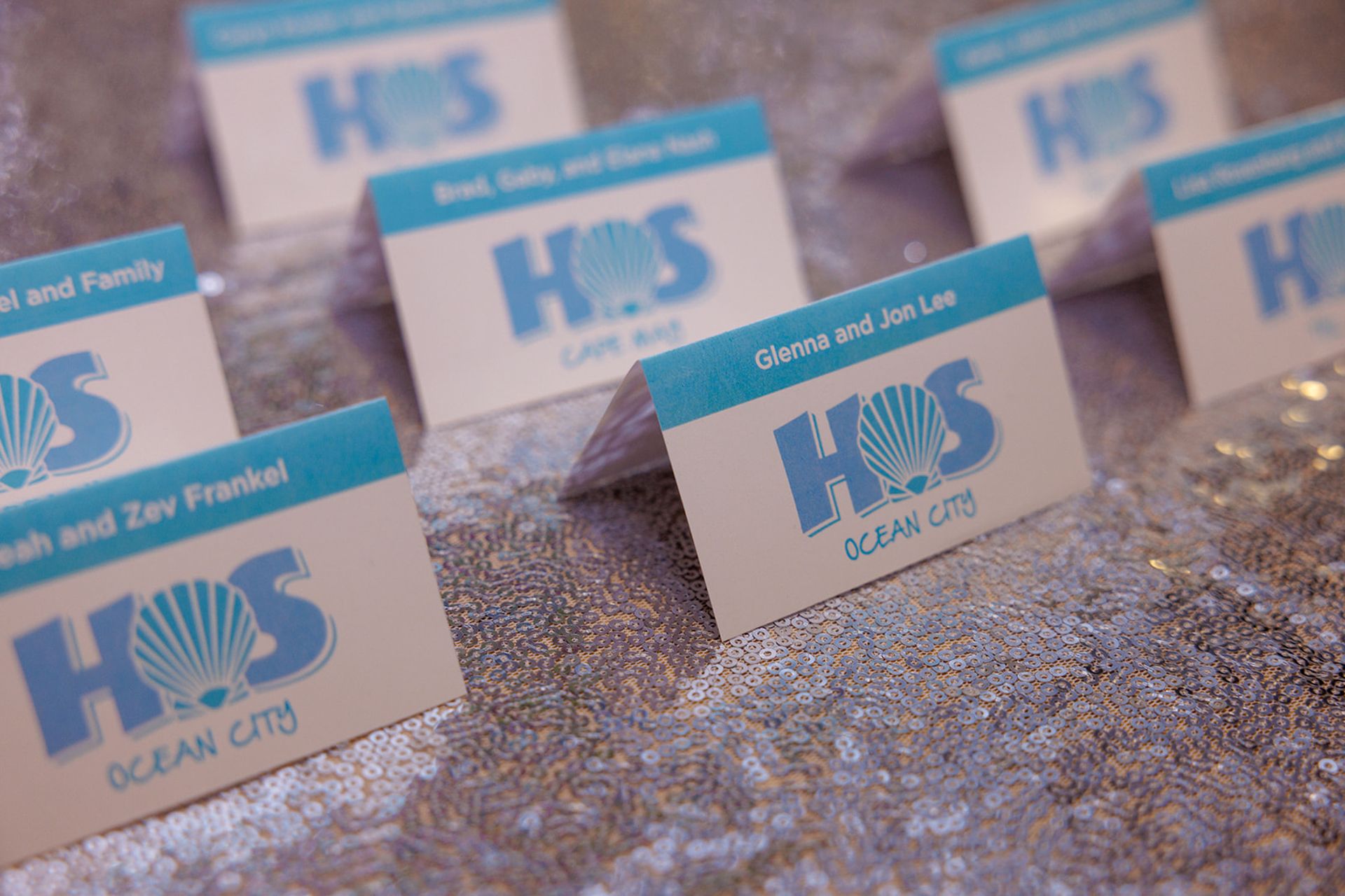 Custom Beach Themed Place Cards