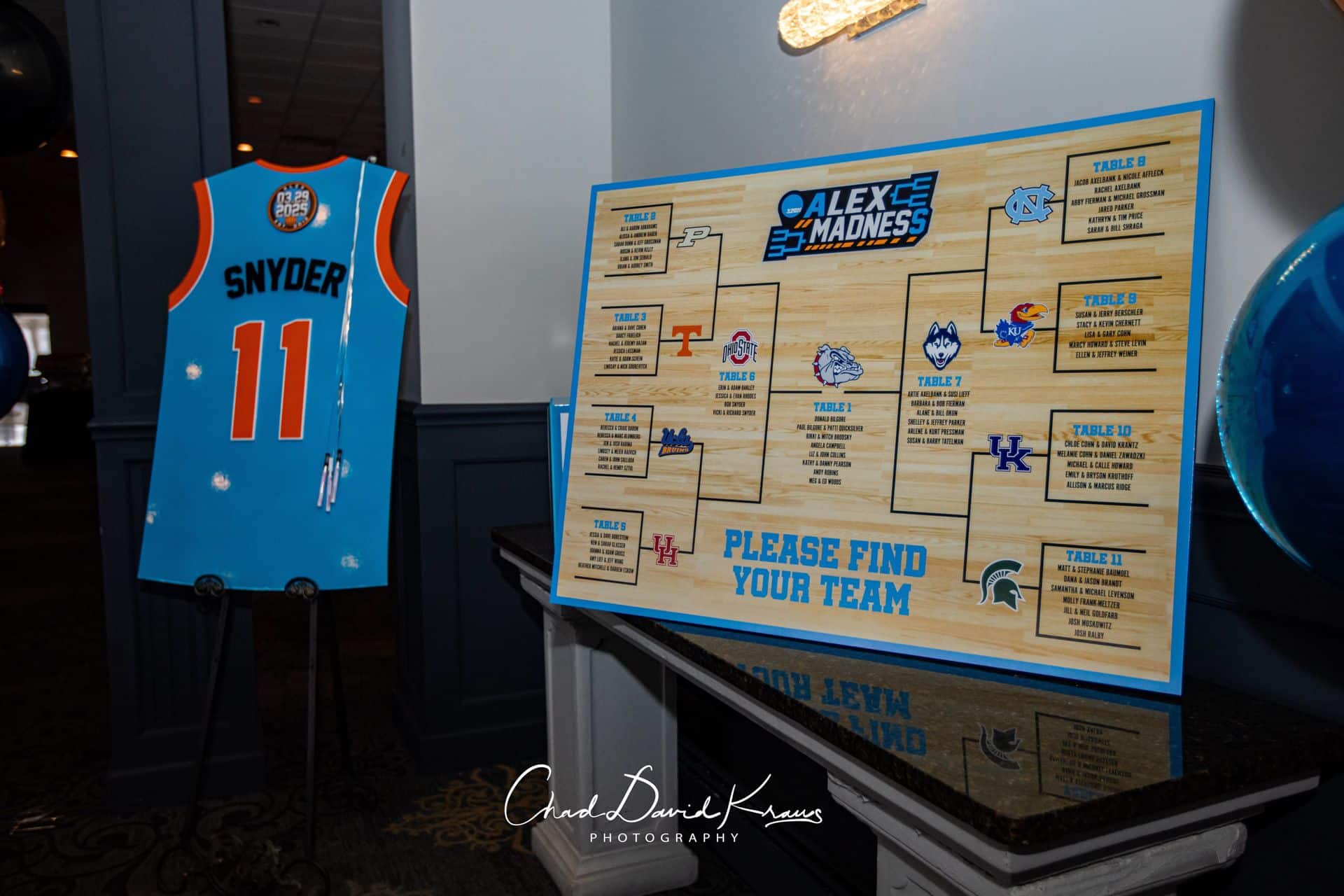 Custom Basketball Themed Seating Cart