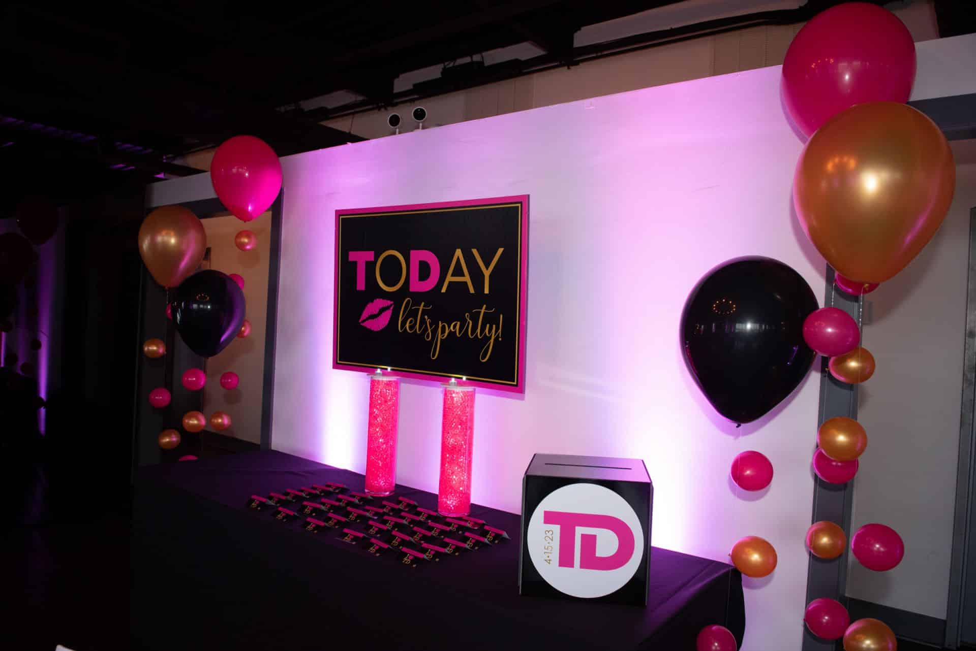 Custom LED Logo Display for Bat Mitzvah at Hudson Loft