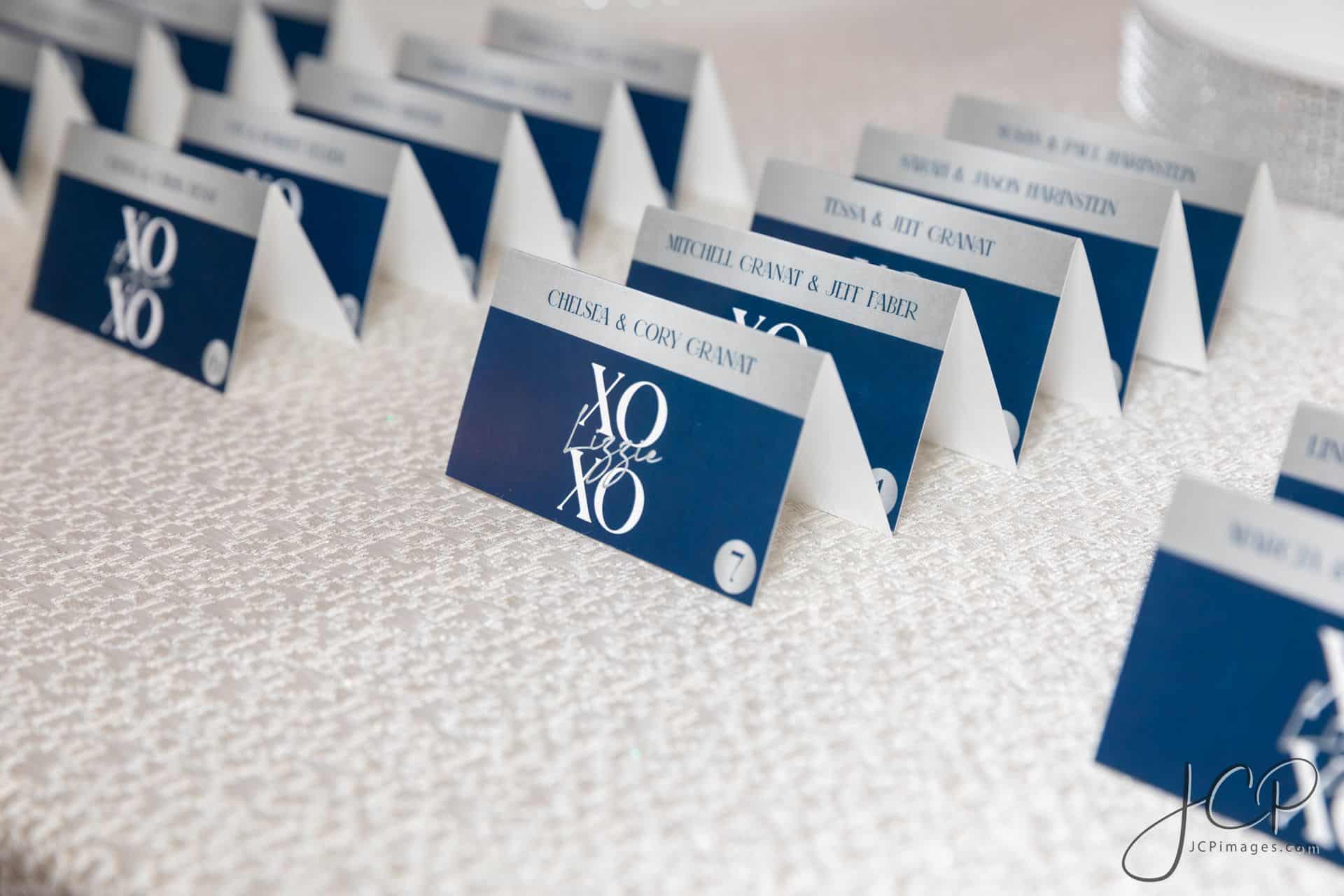 Custom Fold Over Place Cards with Logo