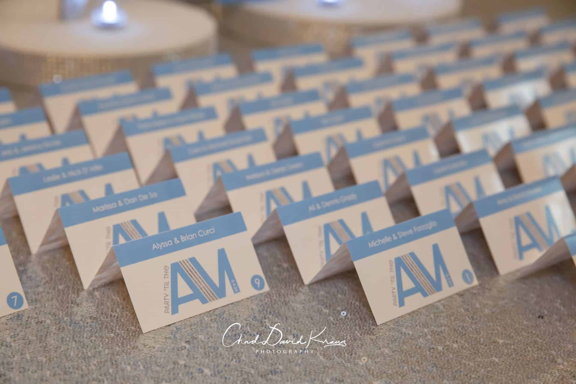 Fold Over Place Cards for a B'nai Mitzvah