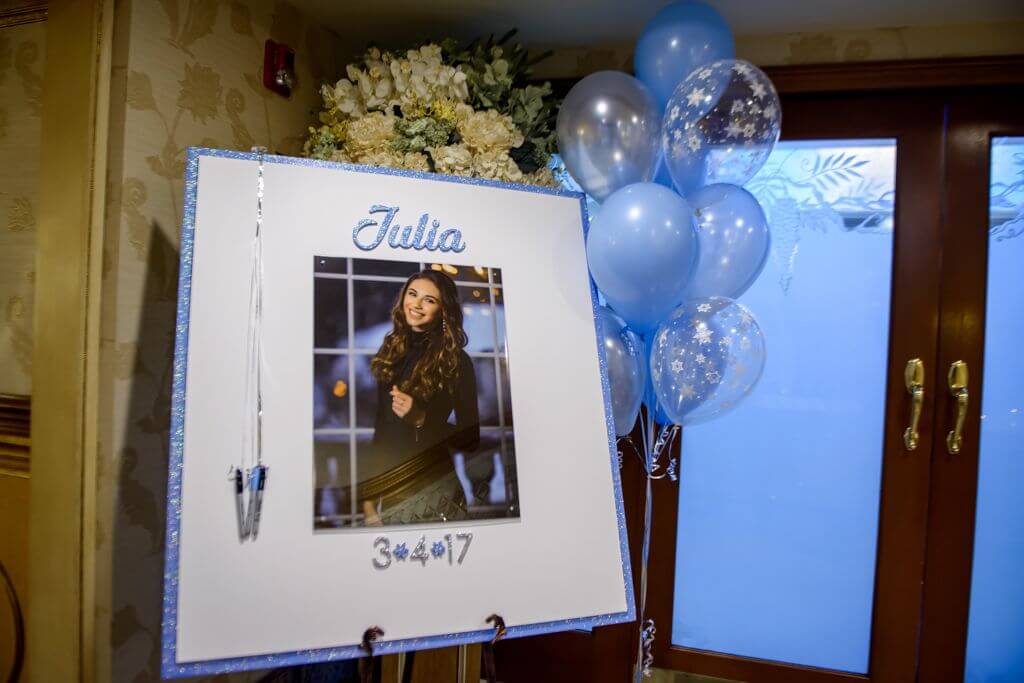 Blowup Photo Sign in Board with Name and Date for Sweet Sixteen