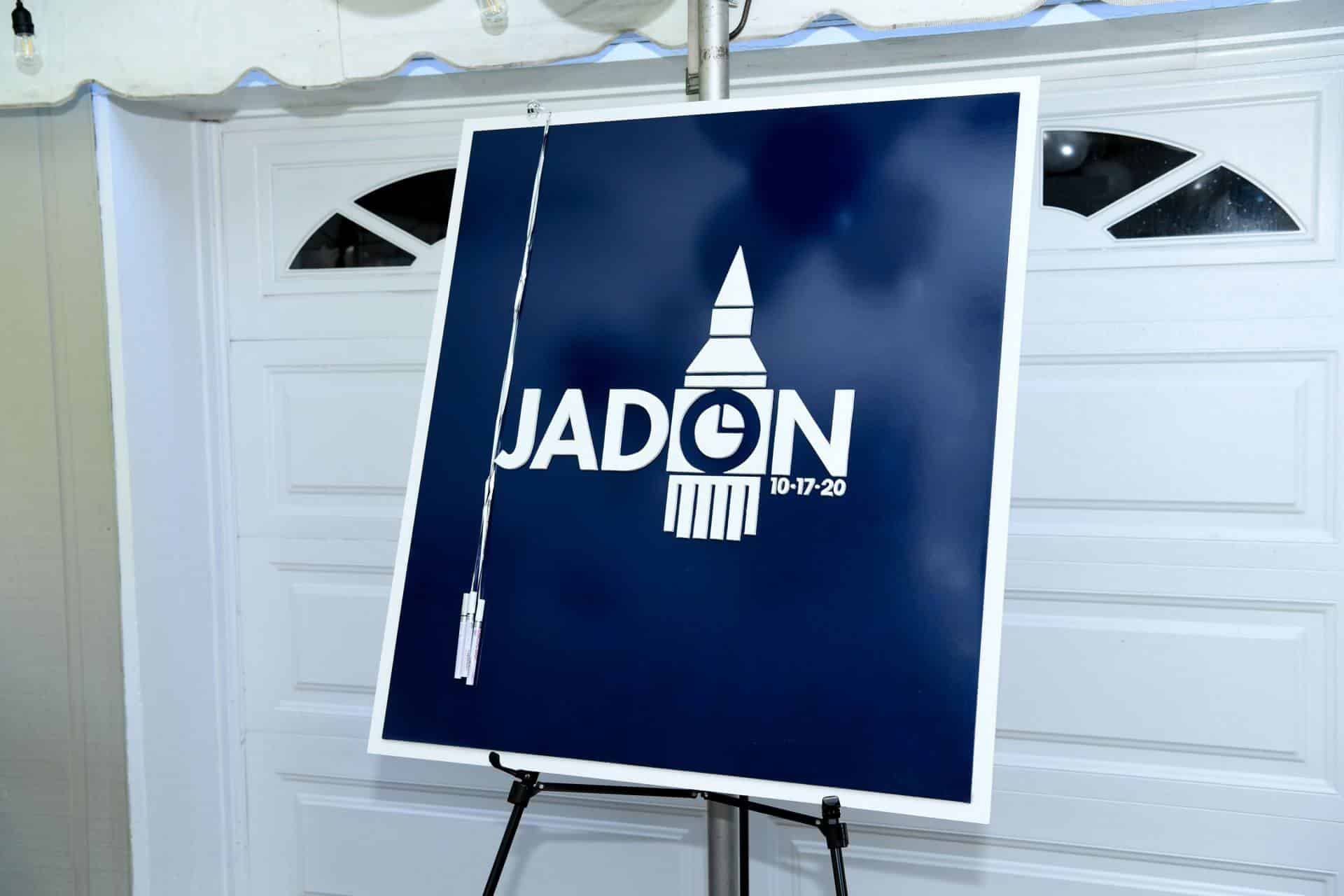 Custom Logo Sign in Board for Outdoor Bar Mitzvah